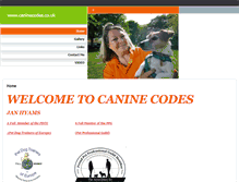 Tablet Screenshot of caninecodes.co.uk